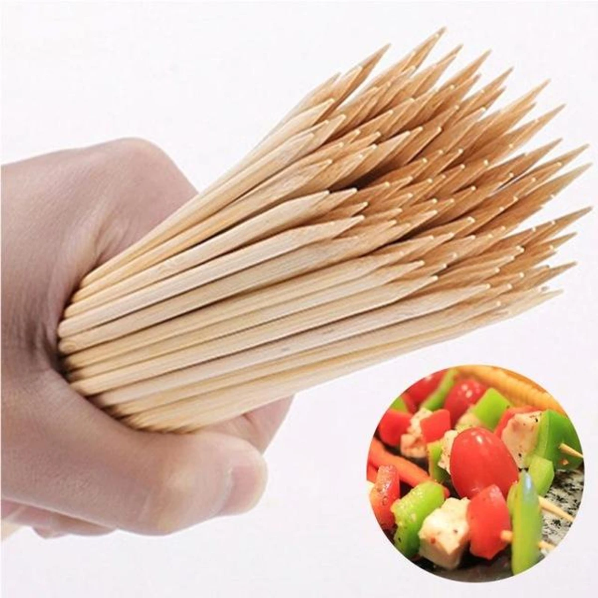 5-In-1 Combo Offer 17 inch BBQ Machine+6 Pieces BBQ Stick+2 Pieces Silicone Oil Brush+Steel Food Clip+Bamboo Shashlik Stick 8 inch 1 Pack - Image 4