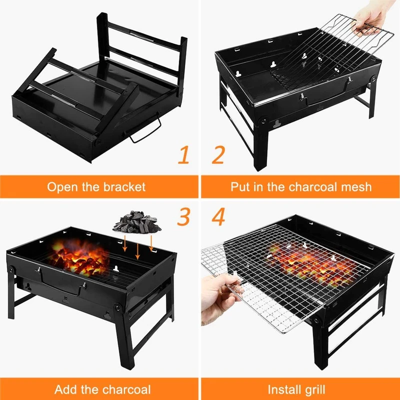 14" and 17" Portable BBQ Machine with Coal (Koyla) - Image 5