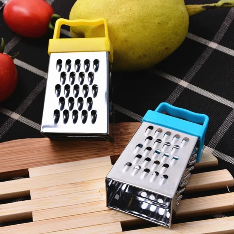 Multifunctional Stainless Steel Mini Peel Cutter Fruit Ginger Garlic Handheld Cheese Slicers Four-Sided Grater Planer Kitchen Gadgets