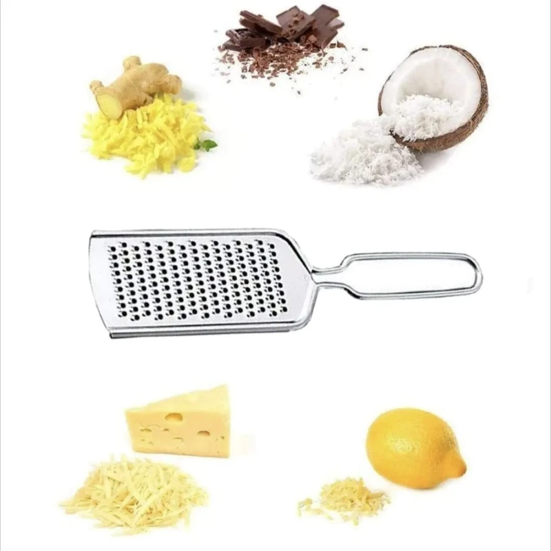 Multifunctional Stainless Steel Rectangular Cheese Grater Chocolate Lemon Fruit Peeler Durable Kitchen Gadget