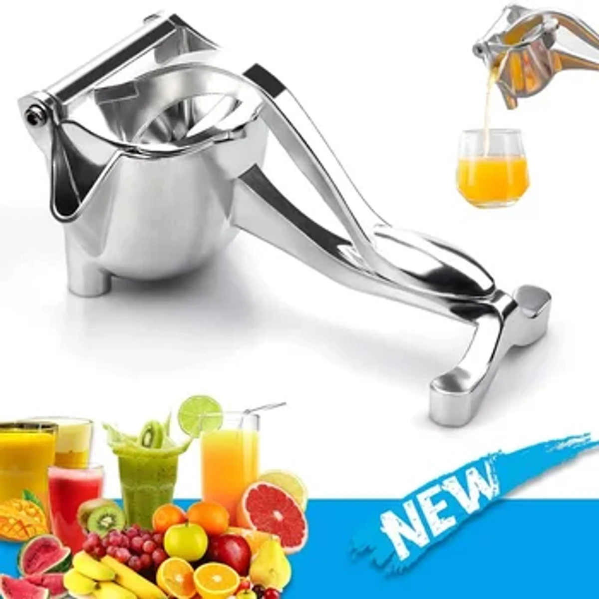 Manual Juice Squeezer Aluminum Alloy Hand Pressure Juicer Pomegranate Orange Lemon Sugar Cane Juice Kitchen Bar Fruit Tools Acce - Image 3