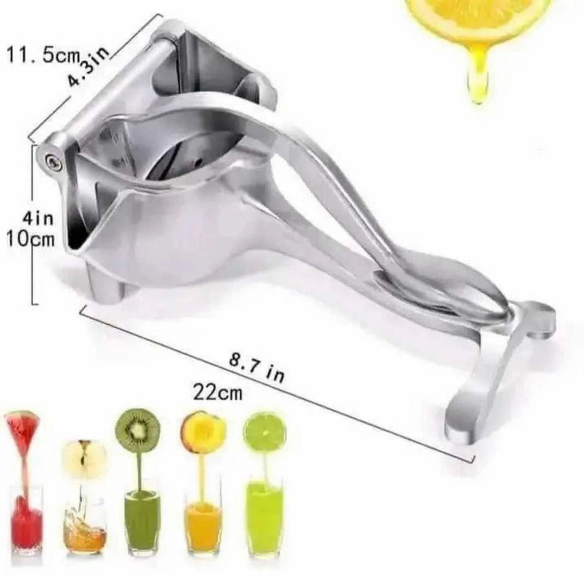 Manual Juice Squeezer Aluminum Alloy Hand Pressure Juicer Pomegranate Orange Lemon Sugar Cane Juice Kitchen Bar Fruit Tools Acce