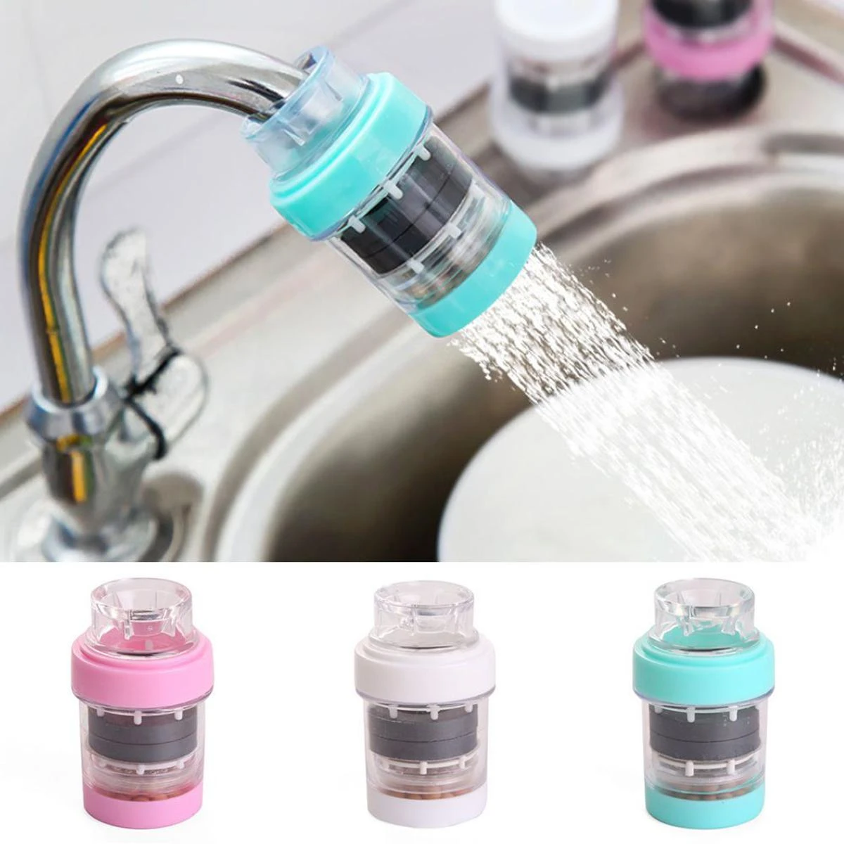 Mini Water Filter For Tap ,Mini Magnetization Water Purifier For Bathroom & Kitchen