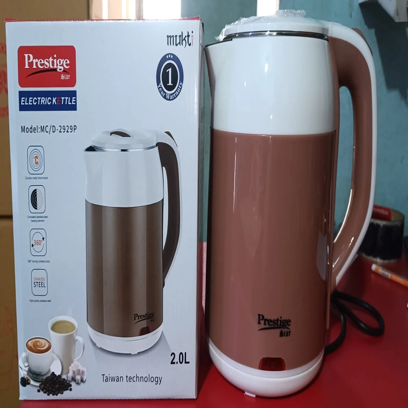 Prestige Hawkins Electric Kettle 2L - Stainless Steel Body, 1500W Power - MC/2929P/D-2928 - Voltage: 220V, Frequency: 50Hz - Image 4