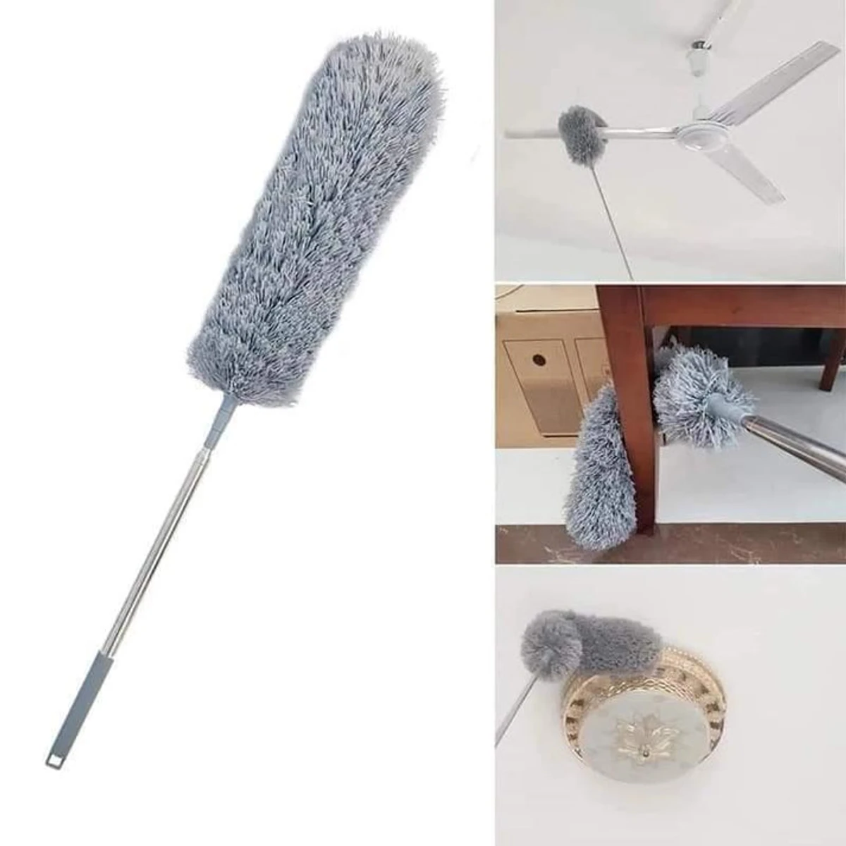 Microfiber Feather Long Duster Dusting Brush 9 Feet - লম্বা ডাস্টার ৯ ফিট