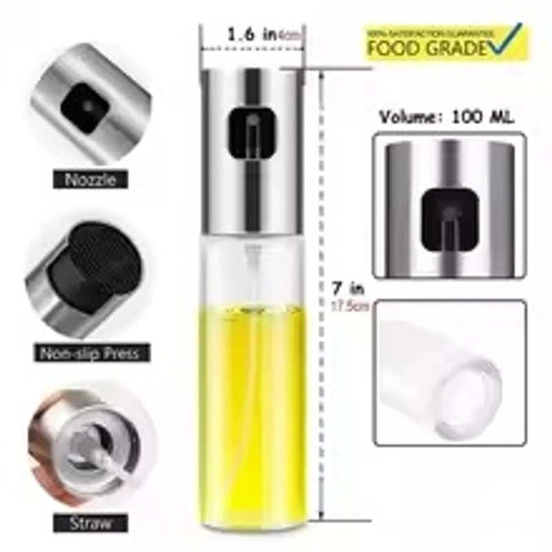 100ml Oil Spray Olive Empty Bottle, Squirt Gravy Sauce Container, BBQ Cooking Gadgets, Leak-proof Grill BBQ Outdoor Camping Picn - Image 4