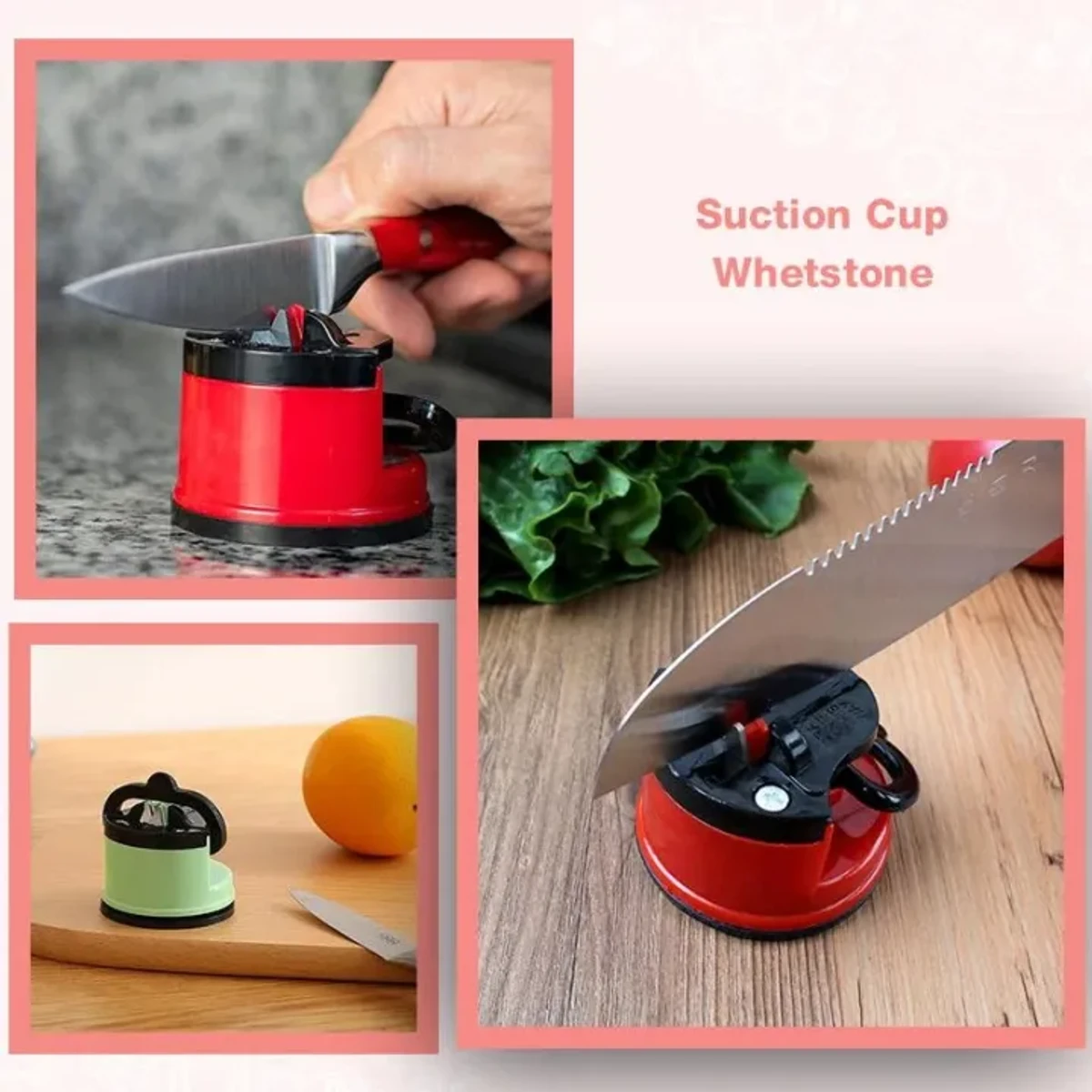 Mini Knife Sharpener with Smart Suction Pad - Image 3